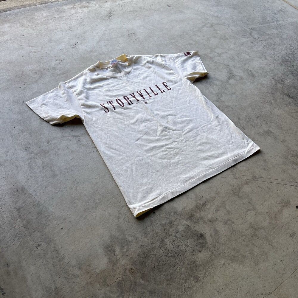 1992 Storyville Tee Mens size L Blockbuster promo RARE Y2k